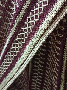 Maroon Embroidered Dupatta