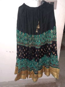 Patterned Ethnic Skirt