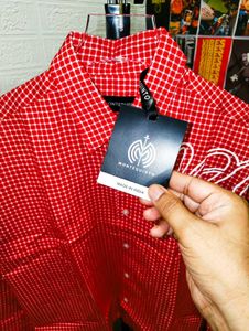 BOXY FIT SCRIPT PRINTED BAGGY PREMIUM SHIRT 🔥🔥