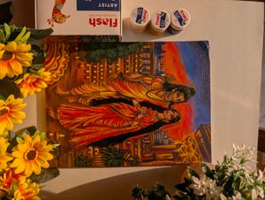 Ram and Sita Canvas Painting