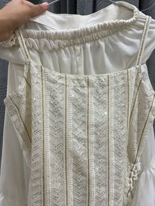white kurta set suit