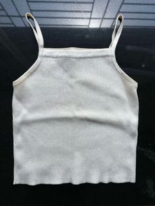 Zara Ribbed Spaghetti Strap Tank Top