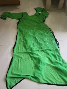 Vibrant Green Ethnic Kurta Set