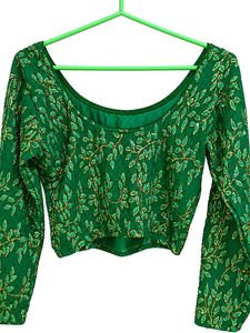 Stretchable Green blouse.