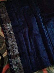 Elegant Blue Banarasi Silk Saree