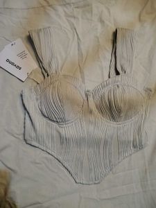 Savana Ribbed Bustier Top