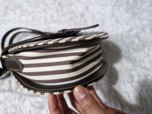 Chic Striped Crossbody Bag