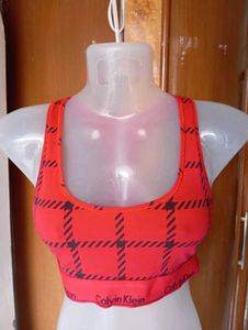 Calvin Klein Plaid Sports Bra