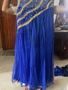Royal Blue Embellished Ethnic Gown