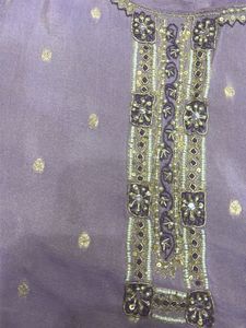 Elegant Lavender Kurta with Embellishments