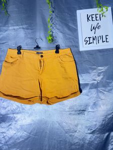 Bright Yellow Women's Shorts