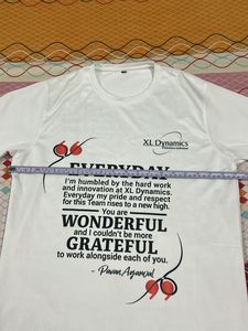 White XL Dynamics Motivational T-Shirt