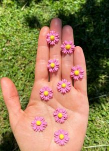 Pink Lillypad Earrings
