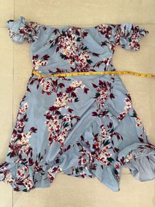 Floral Off-Shoulder Ruffle Dress