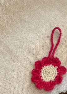 Handmade Crochet Flower keychain / charm 🌸