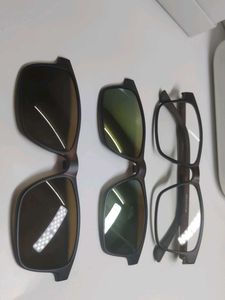 Clip-on Sunglasses with Prescription Frames