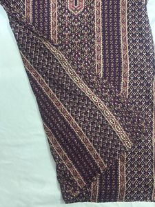 traditional printed Purple Kurta