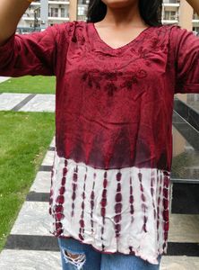 ombre short top/kurthi
