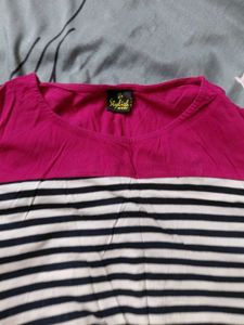3 Block Striped Top