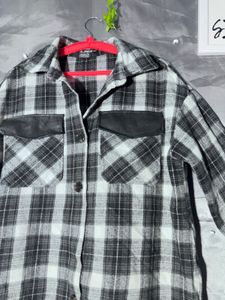 SHEIN Trendy Plaid Shacket