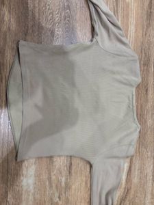 body fitted squared neck top
