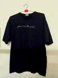 BLACK oversized t shirt