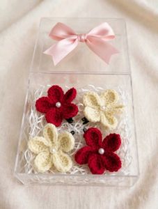 Handmade Crochet Flower hair clip