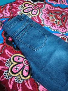 Blue Wide Leg Jeans