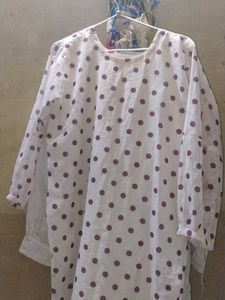 White Polka Dot Kurta