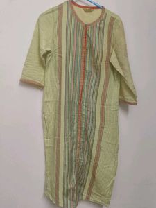 Vibrant Striped Cotton Kurta
