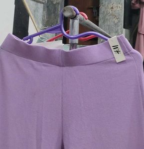 H&amp;M Purple Flared Pants