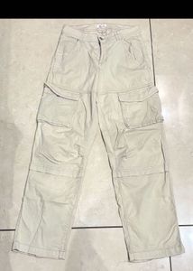 Cream Cargo Pants