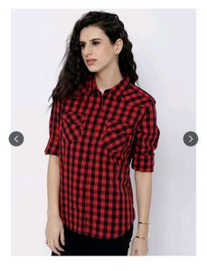 Chic Plaid Shirt 🍒🎀
