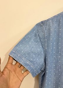 Men's Hazzys Blue Slim Fit Shirt