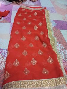 Beautiful ❤️ Saree With Blouse Paticot