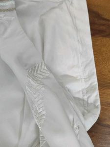 White Embroidered Kurta