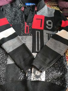 Boys Patterned Knit Sweater