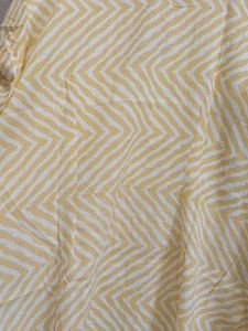 unused Fresh Yellow Striped Kurta with