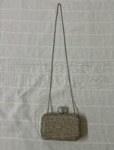 Sparkling Rhinestone Clutch Bag