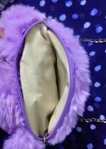 Cute Lavender Teddy Bear Bag