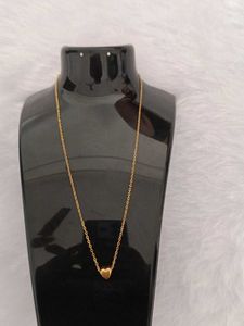 Gold Heart Necklace &amp; Bracelet Set