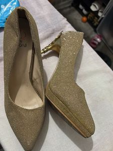 Sparkly Gold Heels