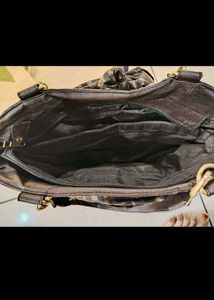 Chic Monogram Print Shoulder Bag