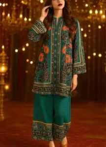Elegant Teal Floral cordset