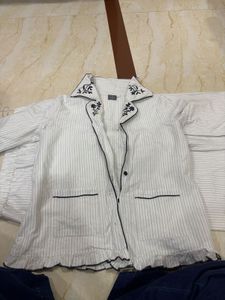 Comfortable Striped Pajama Set