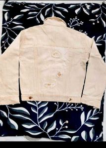 Cream Denim Jacket