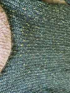 Knitted Cardigan with Unique Collar