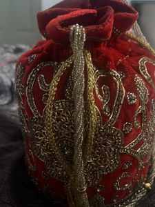Red Potali Bag | Glittery | fancy