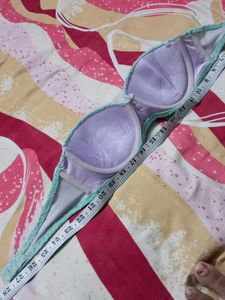 Aqua Lace Strapless Bandeau Bikini Top