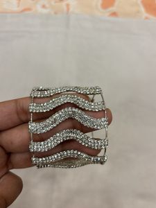 Sparkling Rhinestone Cuff Bracelet